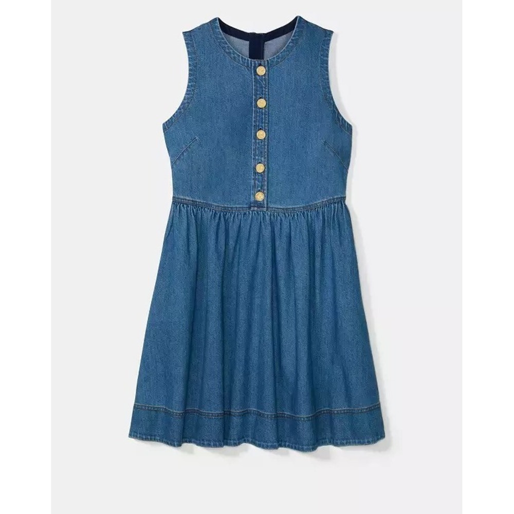Kate Spade New York Denim Fit & Flare Dress In Dark Indigo- Women's Size 6